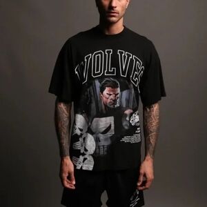 Darc Sport x Marvel Punisher M workout oversized tee